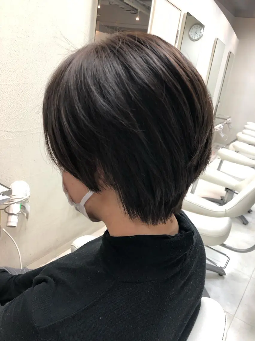 ショート ショートヘア カット 阿部 美咲のヘアスタイル