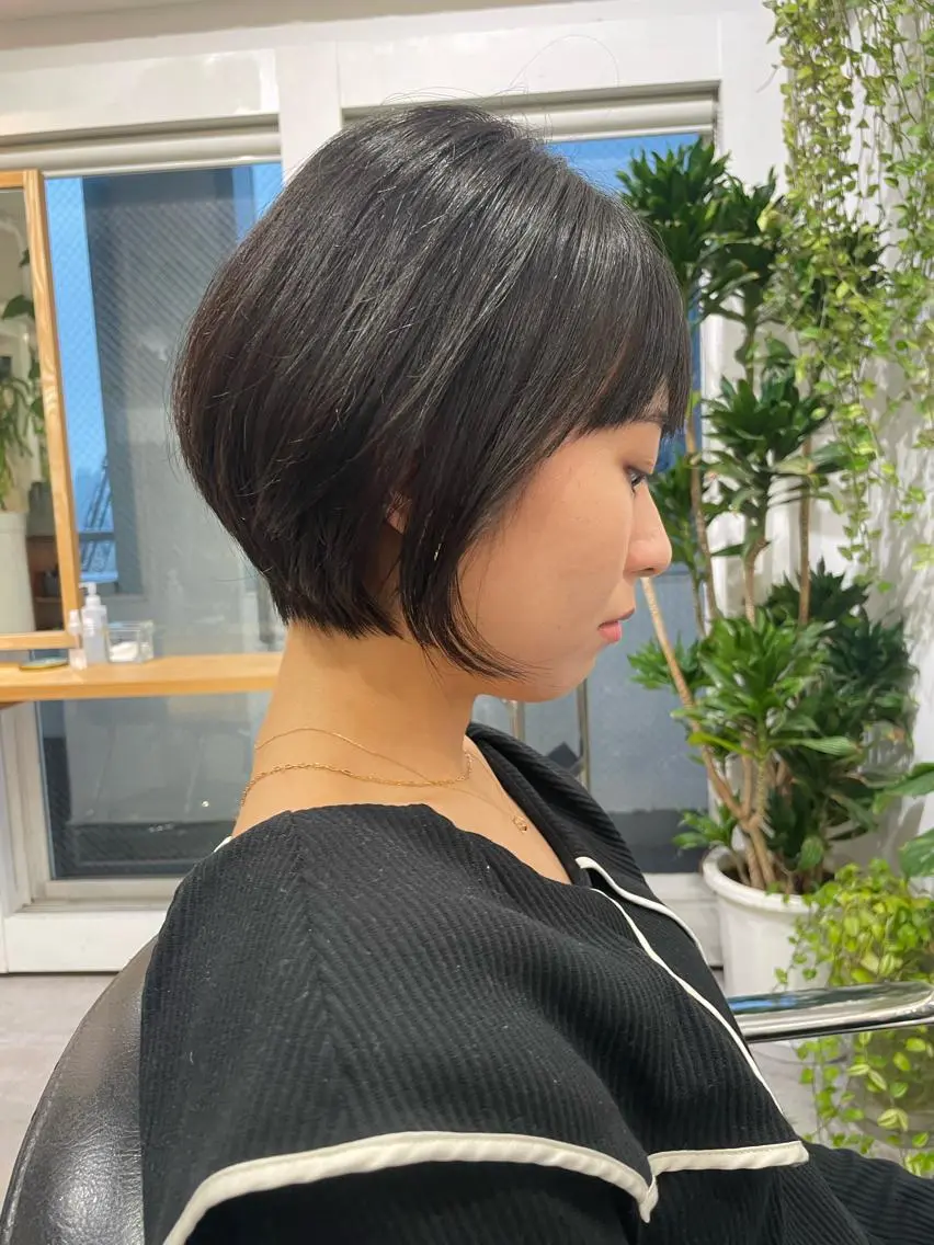 ショート カラー ショートボブ ボブ ショートヘア 表参道【髪質改善】 宮嶋勇太のヘアスタイル