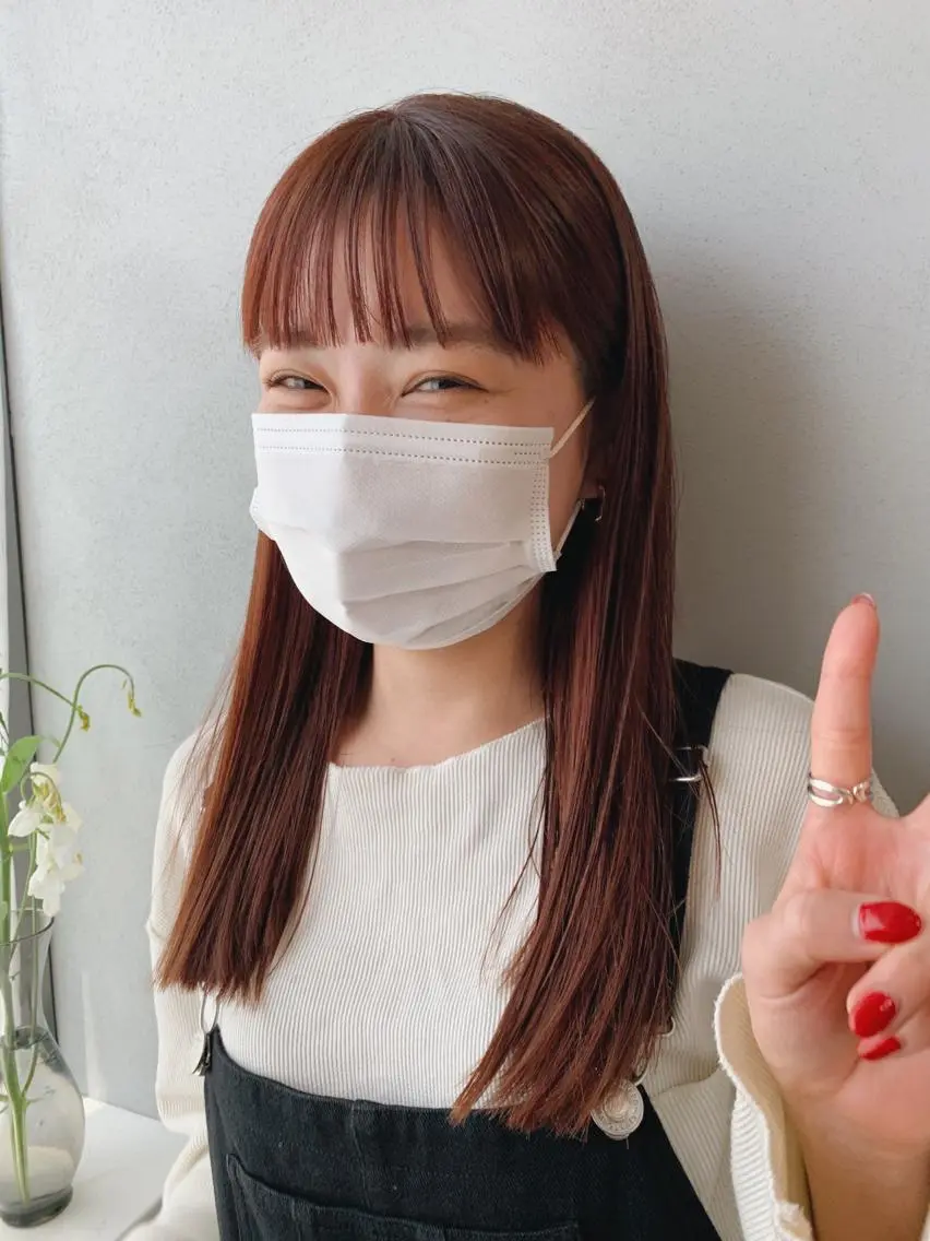 ロング カラー ボブパーマコテ巻き風 パーマNo1深江秀平のヘアスタイル