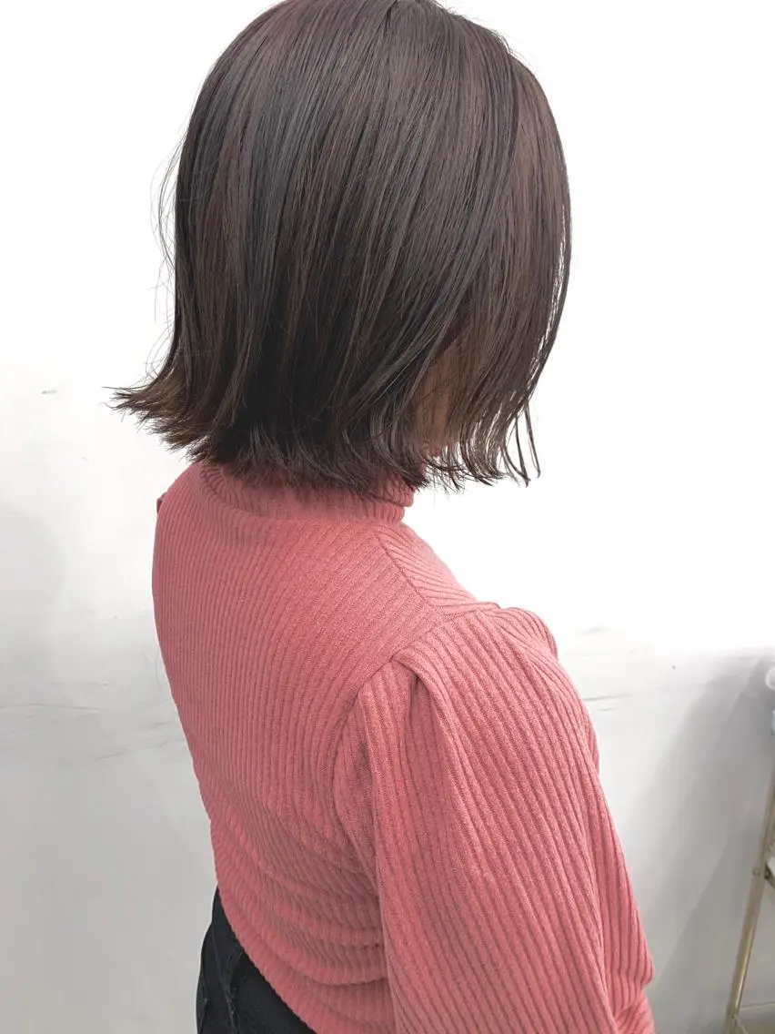 ミディアム カラー leben serikaのヘアスタイル