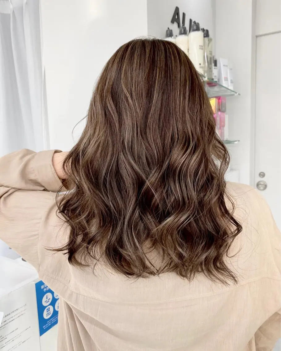 セミロング カラー パーマ メンズ キッズ ★ 里奈★のヘアスタイル