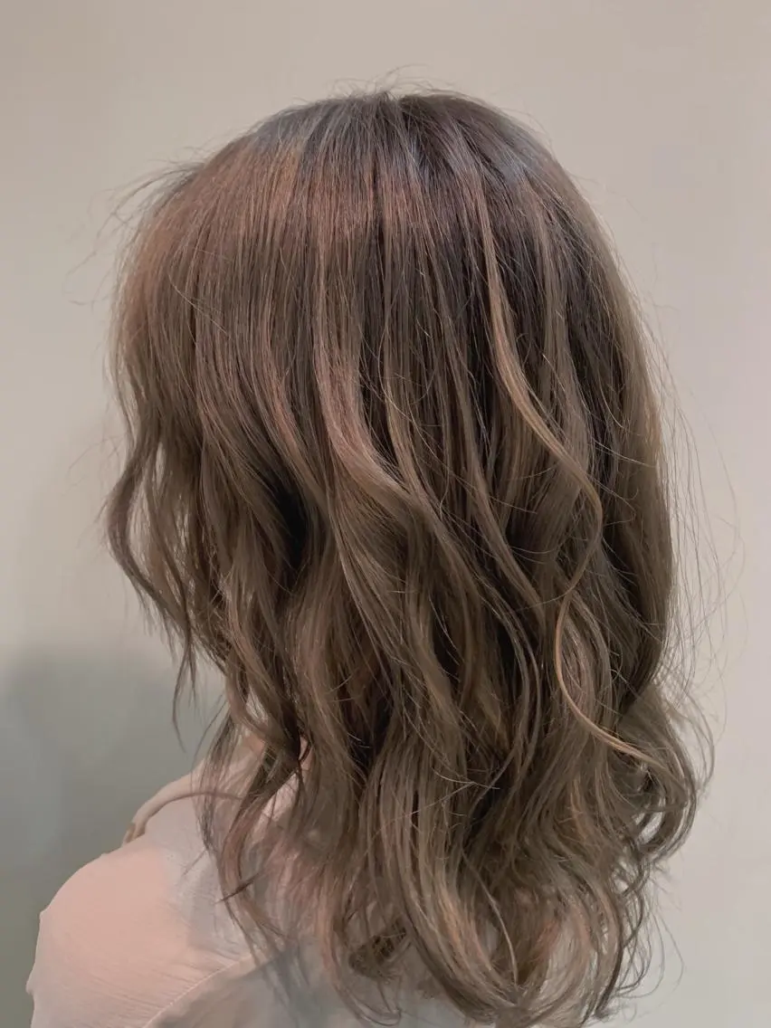 ミディアム カラー ヘアアレンジ 店長/骨格診断/美髪 髪質改善/松若 優のヘアスタイル
