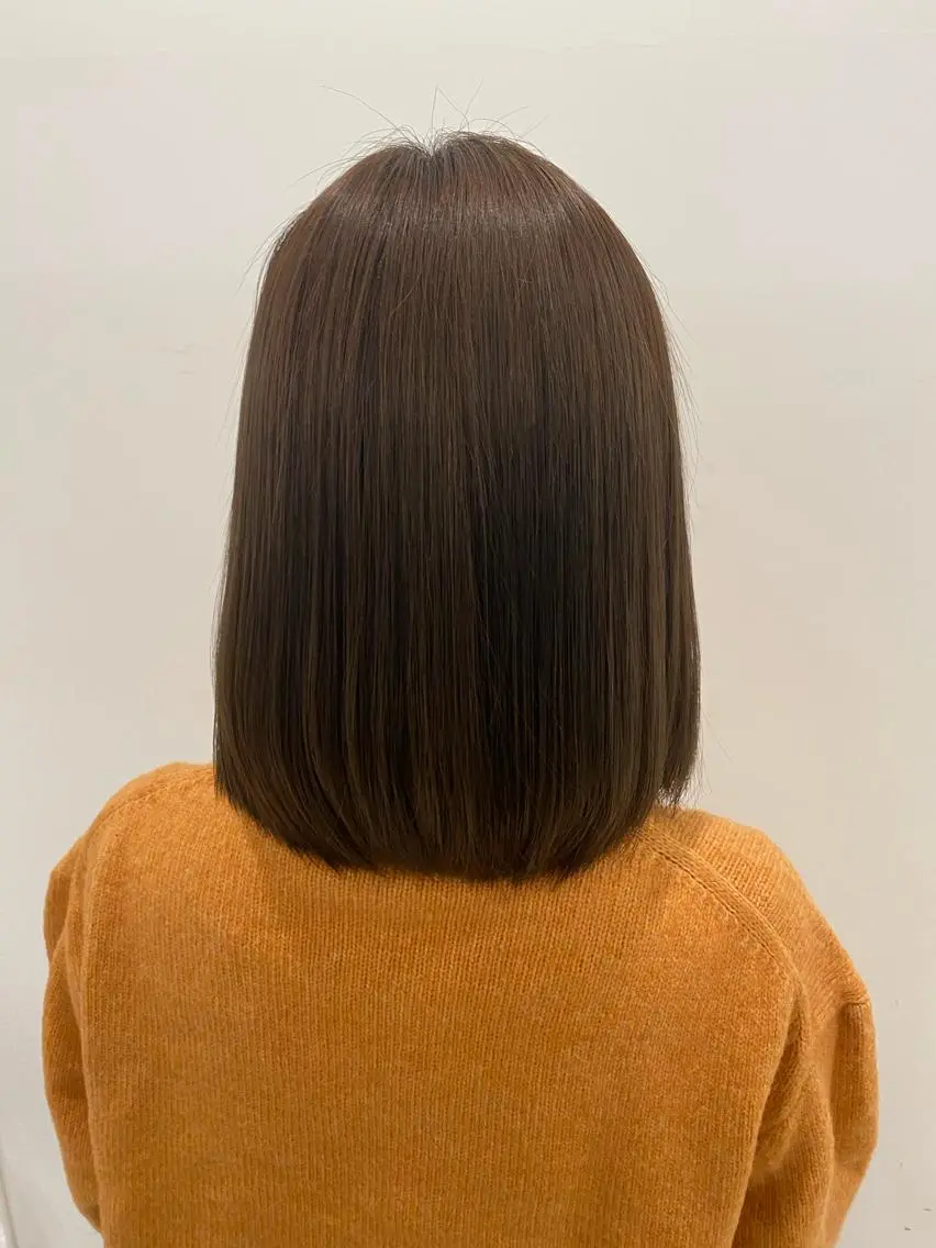 カラー ブラウンカラー モカブラウン 🌿レイヤー/ブリー チ/🌿‬JINのヘアスタイル