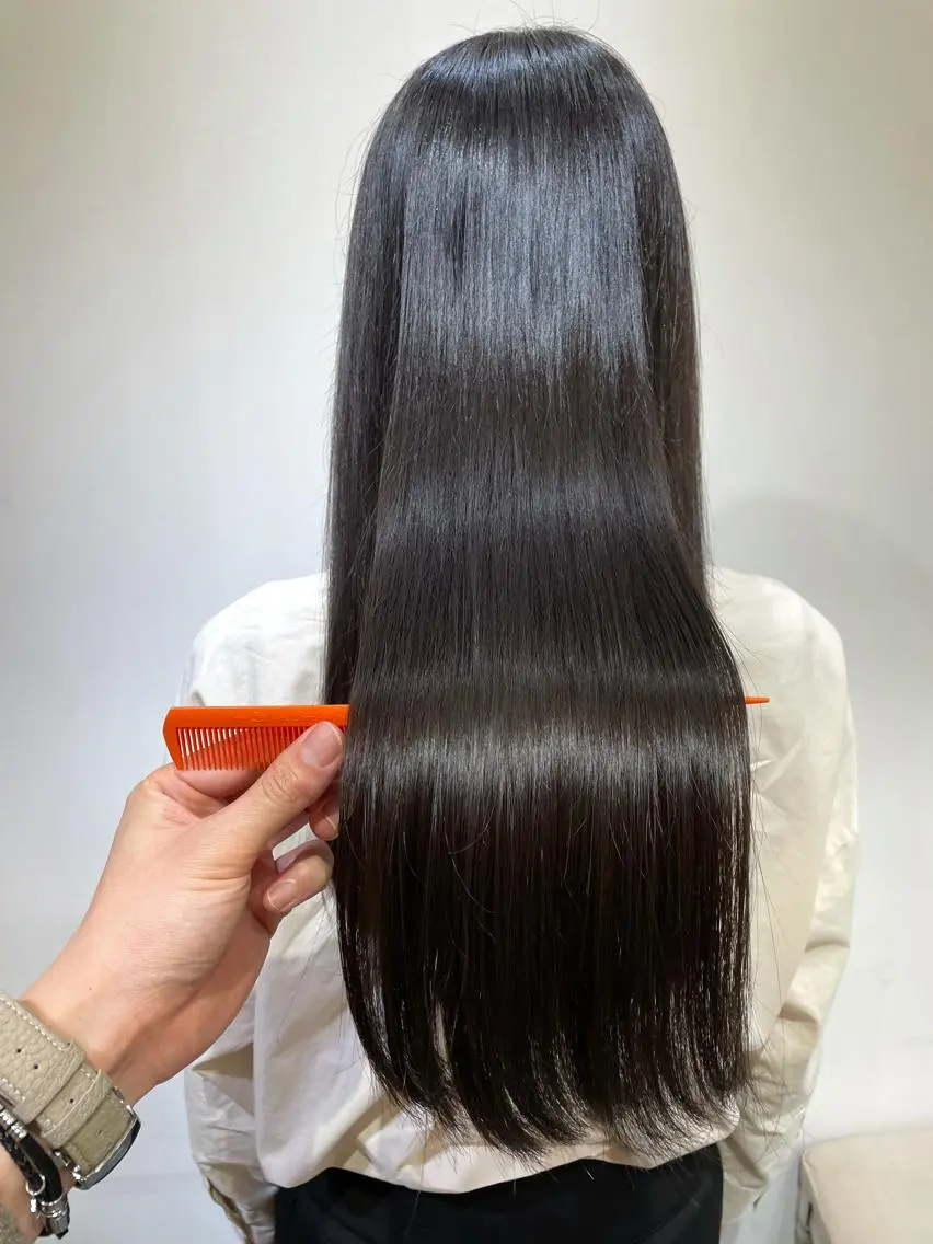 ロング 髪質改善 トリートメント 酸熱トリートメント ひがし　まさし JYUNESU副代表のヘアスタイル
