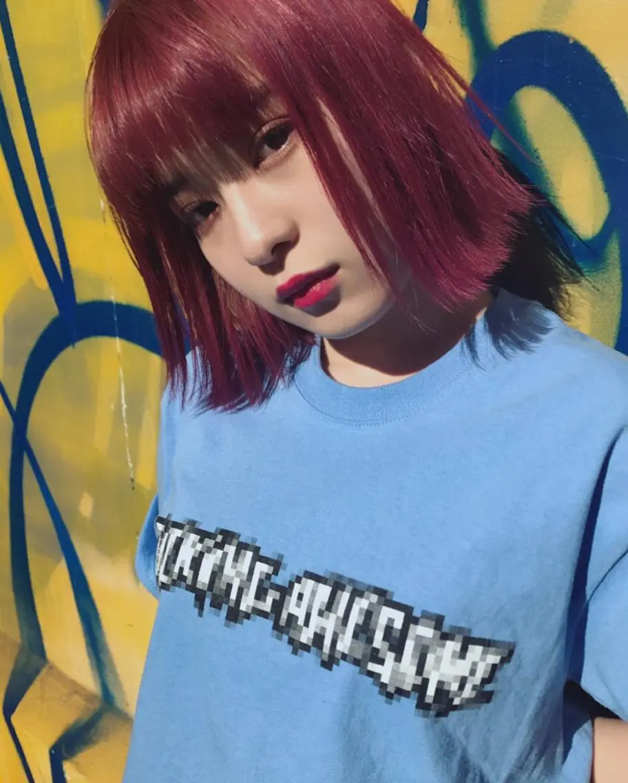 ミディアム パープルカラー 透明感カラー🌿ボブ ✨飛田　ケイのヘアスタイル