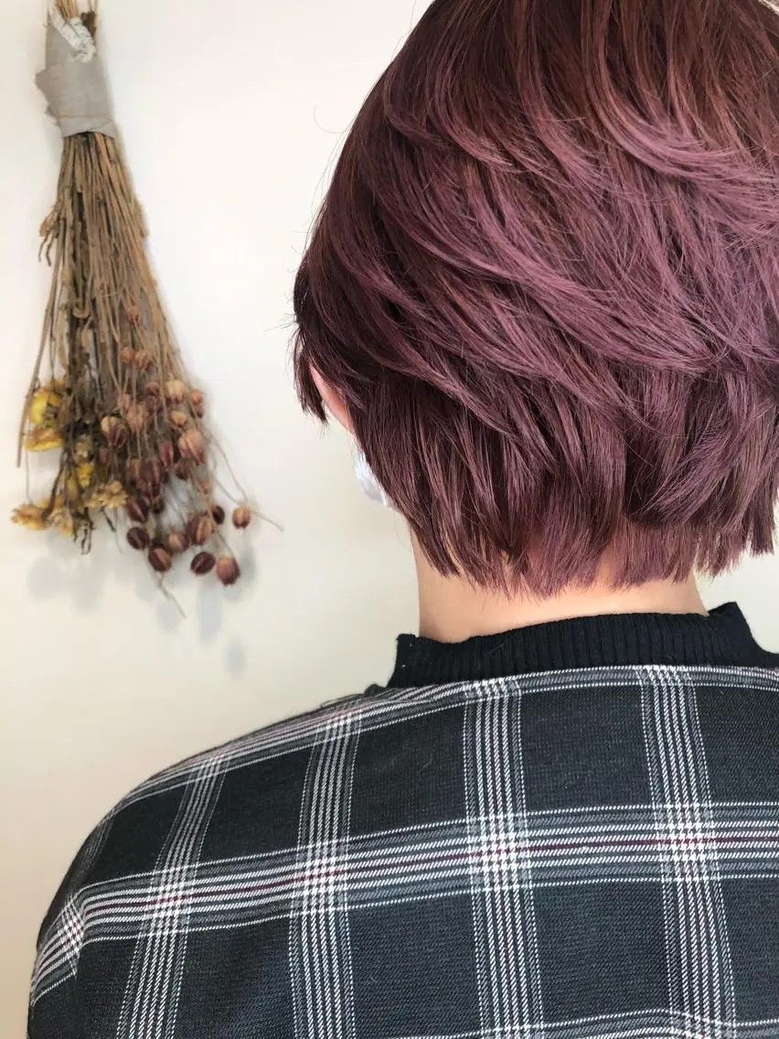 ショート ヘアカラー トリートメント 松佐 ゆかりのヘアスタイル