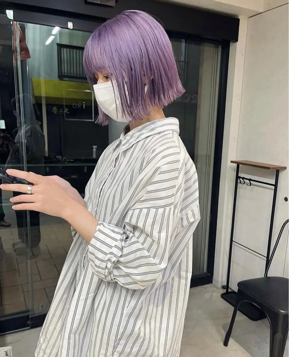 ショート カラー ヘアカラー 岩田 良/ブリーチカラーのヘアスタイル