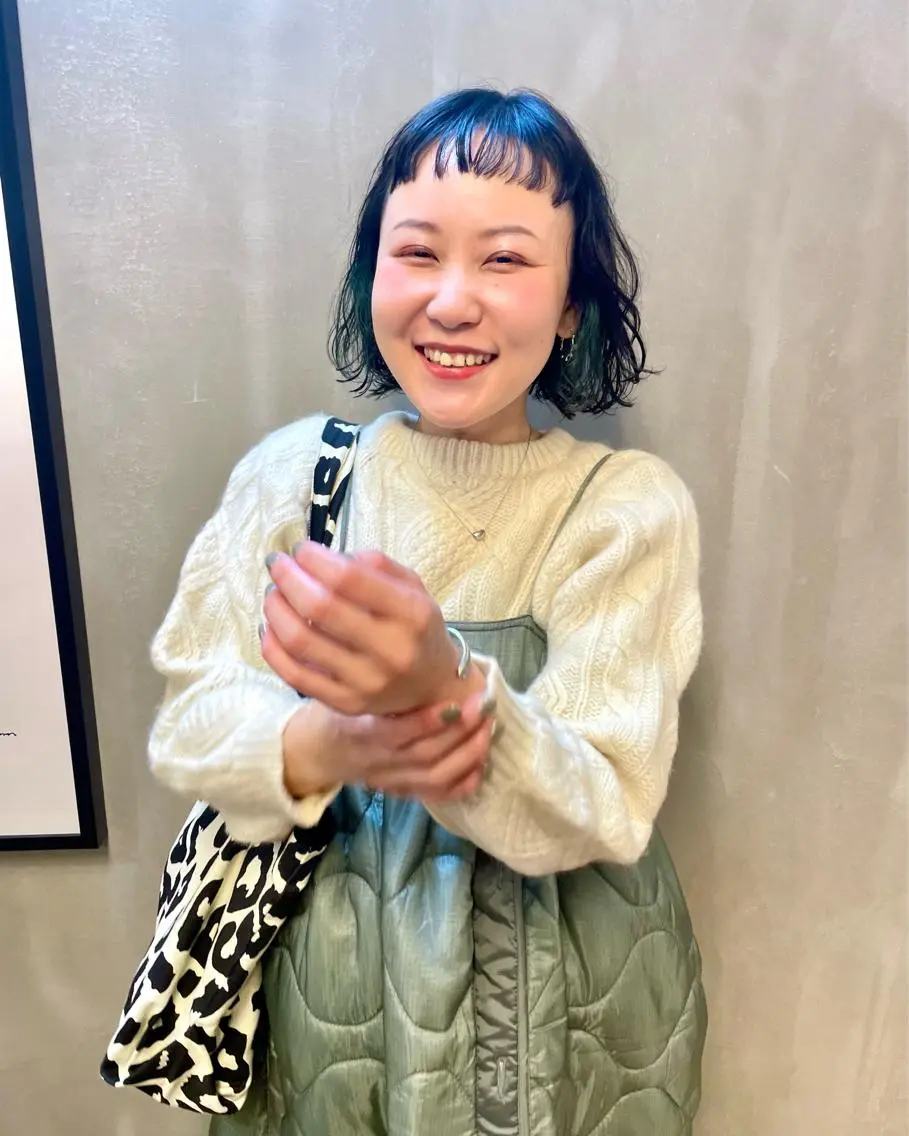ミディアム カラー パーマ ヘアアレンジ メンズ キッズ ネイル マツエク・マツパ アイブロウ tatsumi/ボブ ウルフ/レイヤーのヘアスタイル