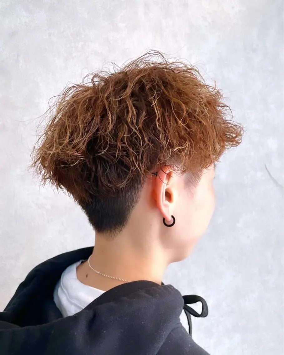 パーマ メンズ メンズパーマ HIBIKI/原宿 ハッシュカット🪄のヘアスタイル