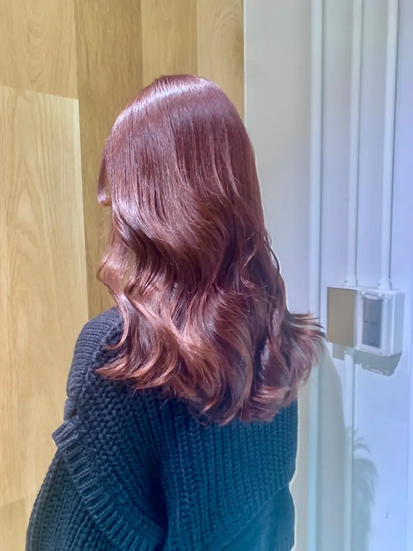 ロング カラー カット ヘアカラー トリートメント natsu fujinoのヘアスタイル