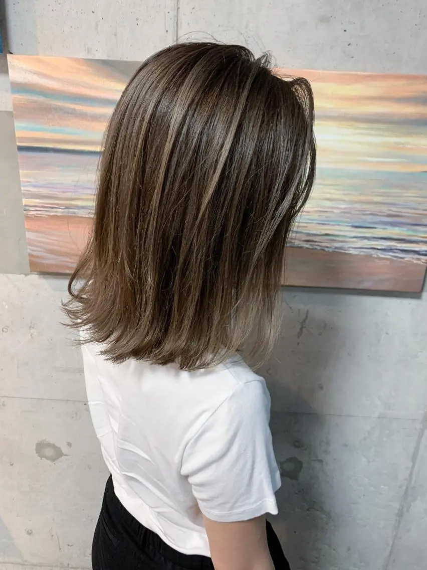 ショート カラー ハイライトカラー ハイライト ヘアカラー トリートメント Beach 代表 KENTAのヘアスタイル