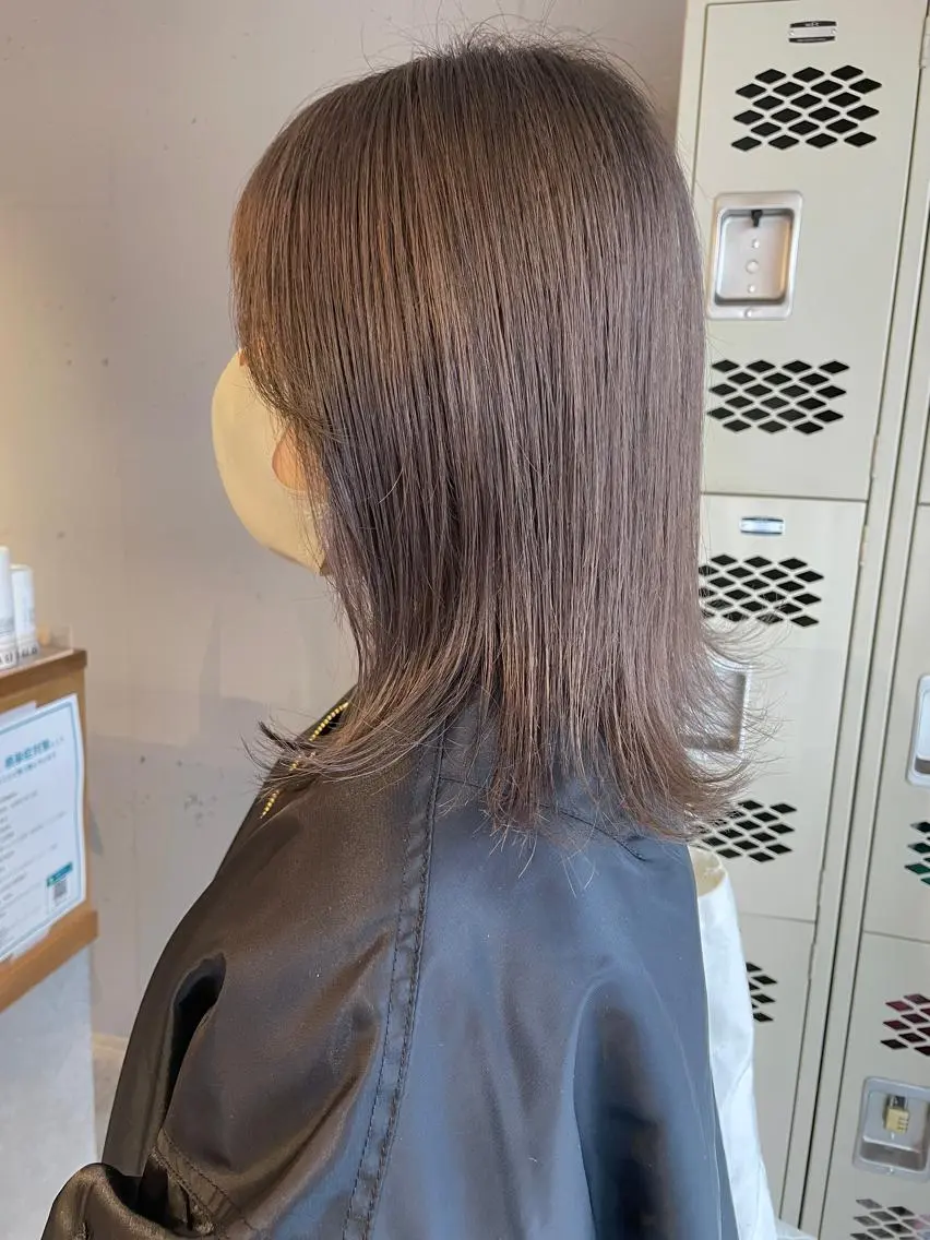 ミディアム カラー 東 みのりのヘアスタイル