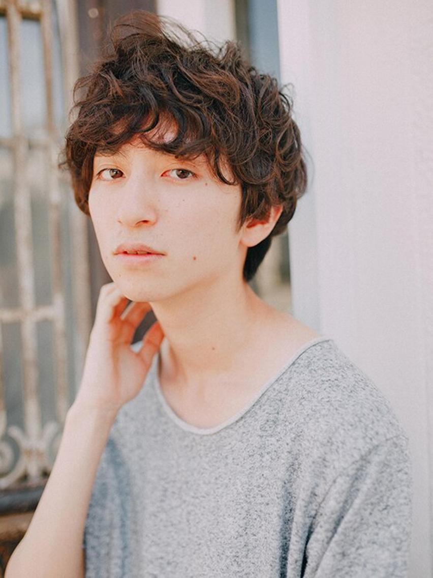 ミディアム メンズ カラー パーマ ミディアムパーマ メンズパーマ トップスタイリスト ✨KIRIKA中野✨のヘアスタイル
