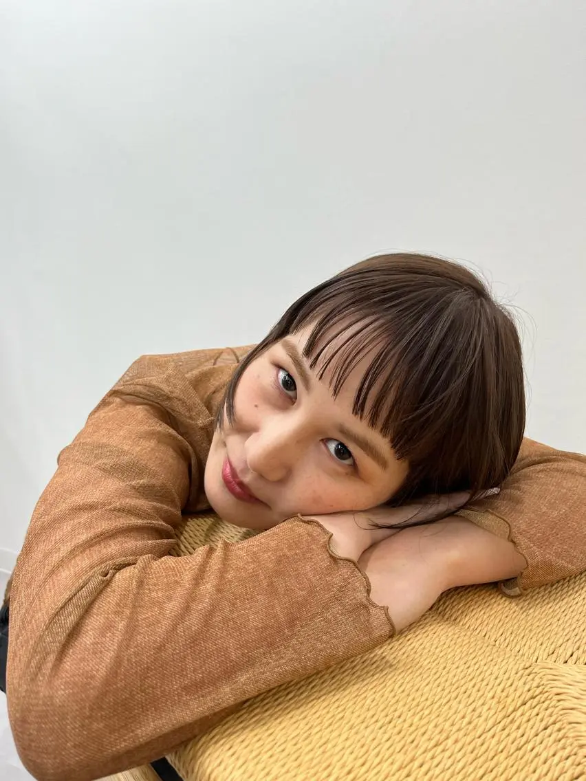 ショート オリーブ系カラー🫒 イノセントヘアのヘアスタイル