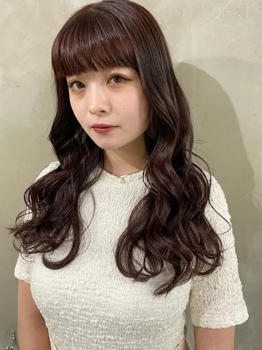 ロング カット ヘアカラー パーマ 縮毛矯正 トリートメント ヘアセット kai .のヘアスタイル