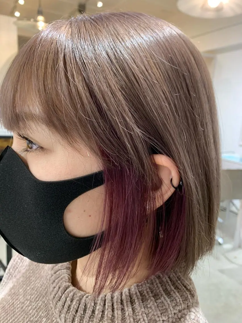 ミディアム カラー ヘアアレンジ メンズ ヘアカラー トリートメント Sia中野新橋 『JUNYA』のヘアスタイル