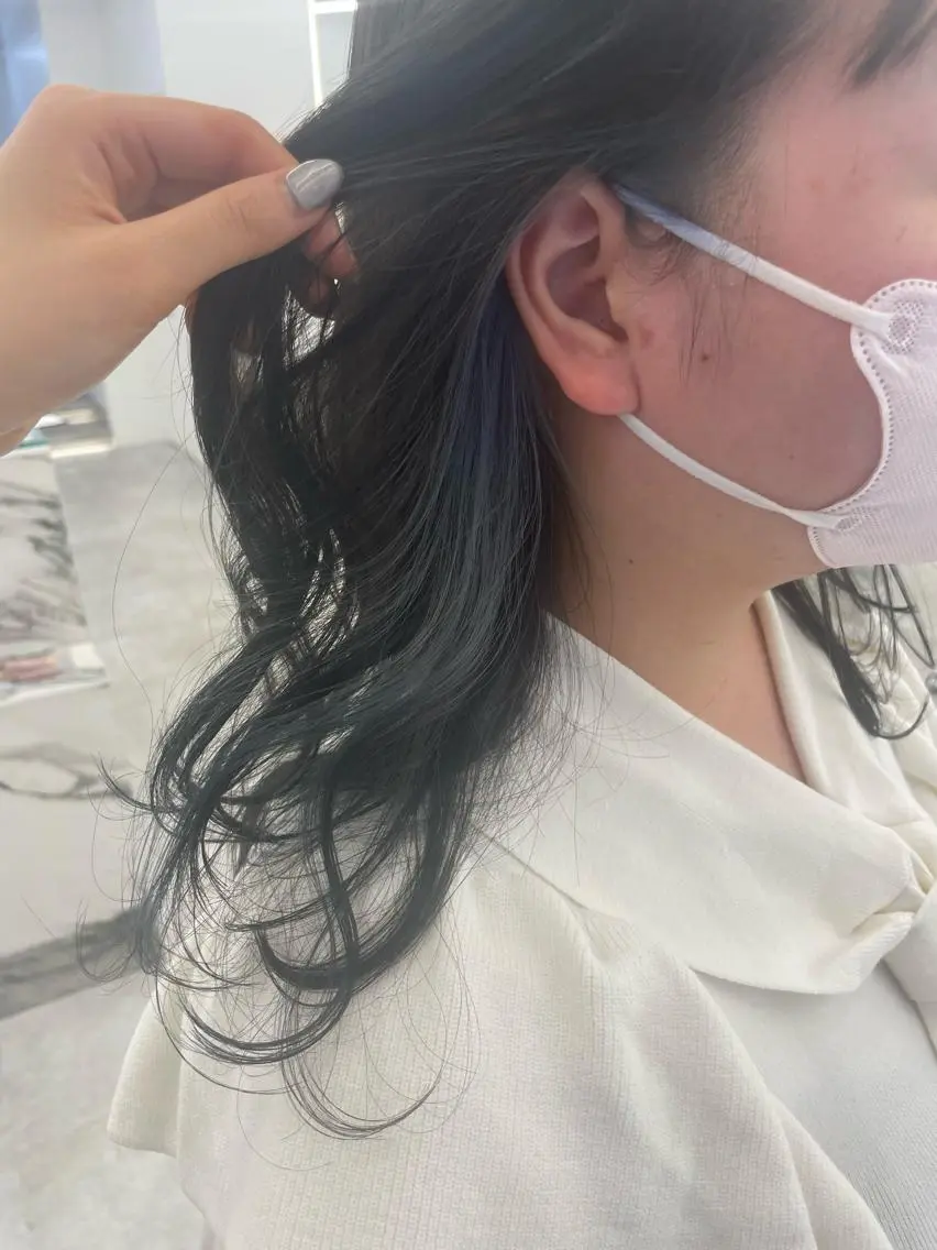 ミディアム カラー ヘアアレンジ カット ヘアカラー 【Sweep】おじま のぞみのヘアスタイル