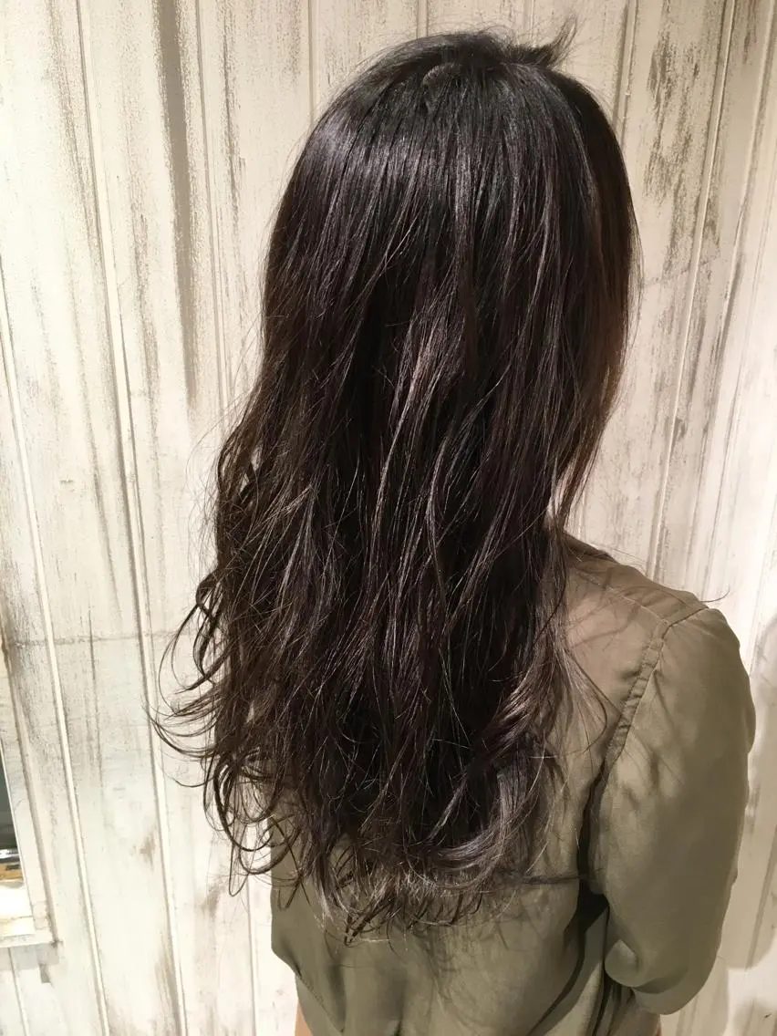 ロング カラー ブルーカラー ブルージュ 永井大樹✨ 透明感カラー✨のヘアスタイル