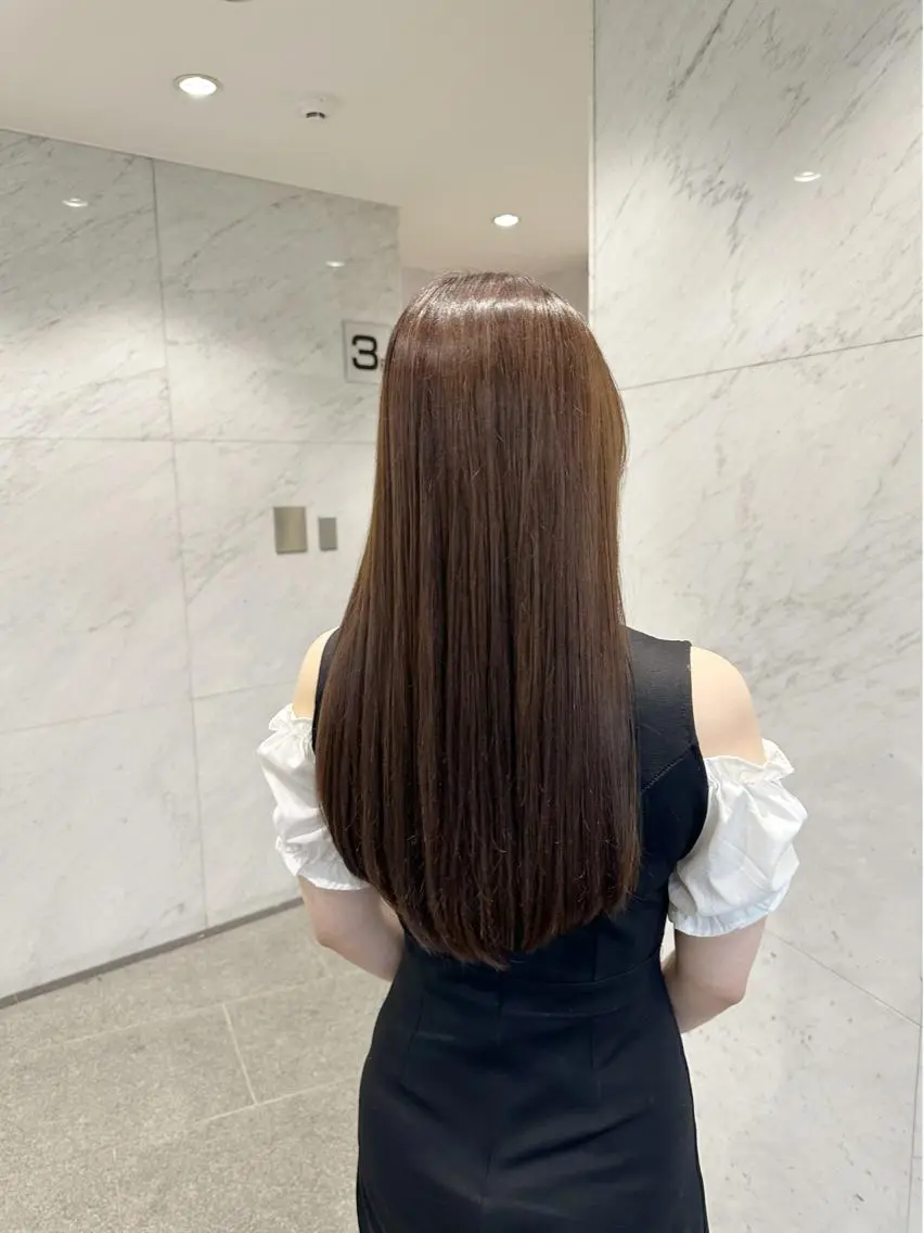 ロング カラー ヘアカラー トリートメント 古田 昂也のヘアスタイル