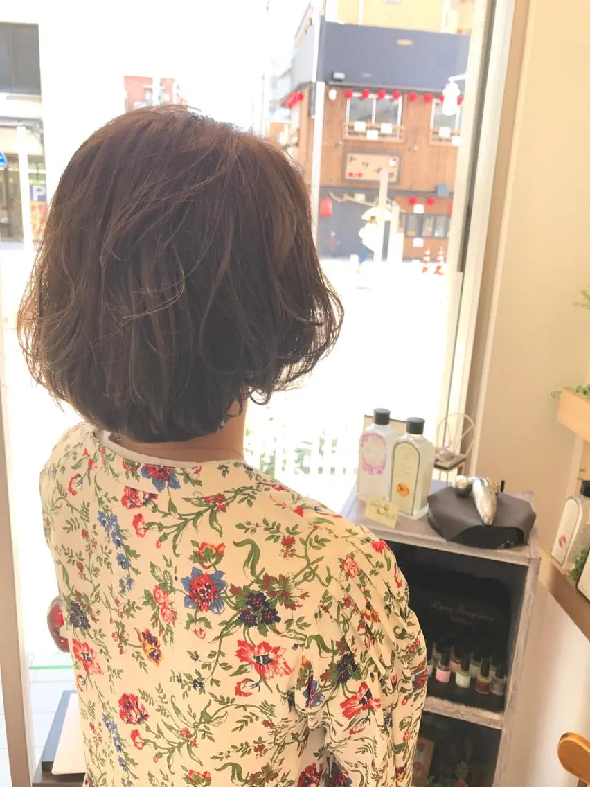 ショート カラー ヘアアレンジ ミント ミントグリーン スズキ シオリのヘアスタイル