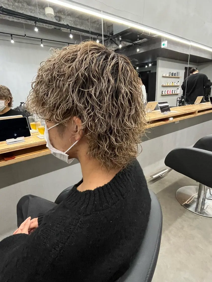 パーマ メンズ メンズブリーチ メンズパーマ カット パーマ メンズ支持率NO.1 マサキのヘアスタイル