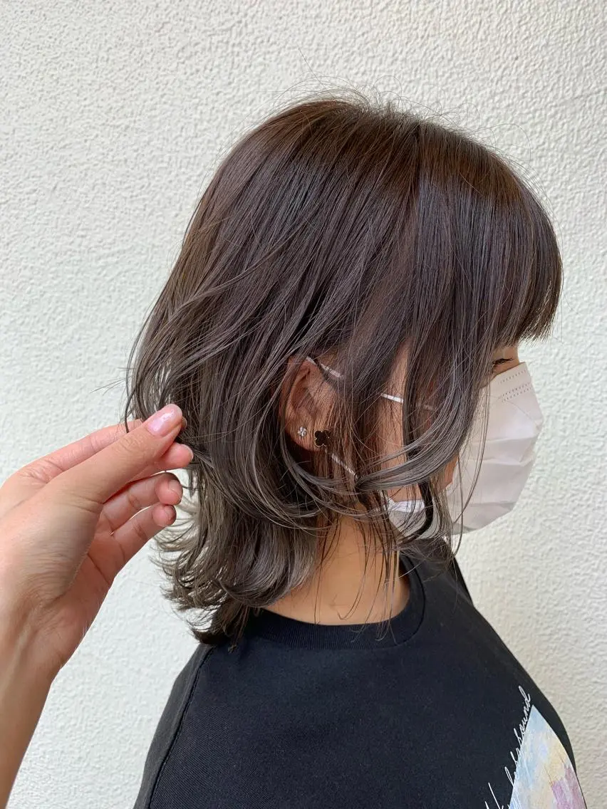 ミディアム カラー megu 髪質改善TaLeのヘアスタイル