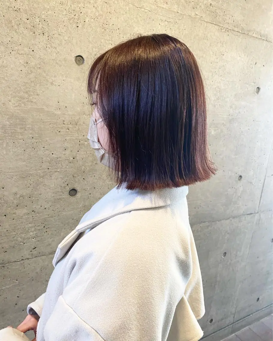 ミディアム カラー 後藤紗英/髪質改善 /オリーブベージュのヘアスタイル