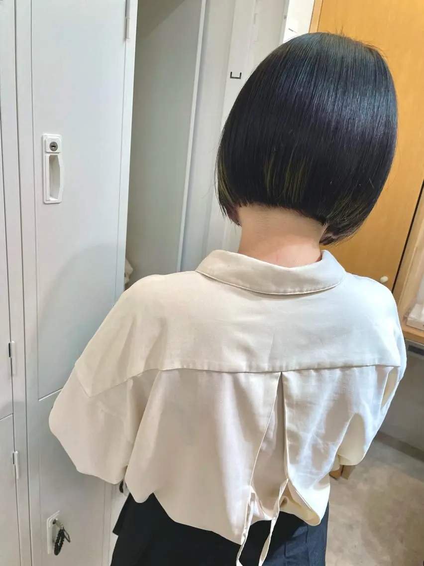 ショート カット トリートメント 田中大星 /ボブ 縮毛矯正のヘアスタイル
