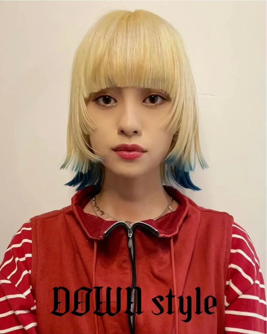 ショート カラー ボブ 姫カット カット ヘアカラー トリートメント ブリーチ😼 ボブ✍️レイヤーのヘアスタイル