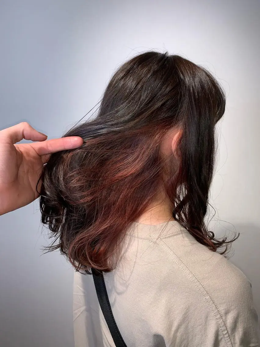 ミディアム ヘアカラー トリートメント 早稲田/ショート/ 髪質改善/艶カラーのヘアスタイル