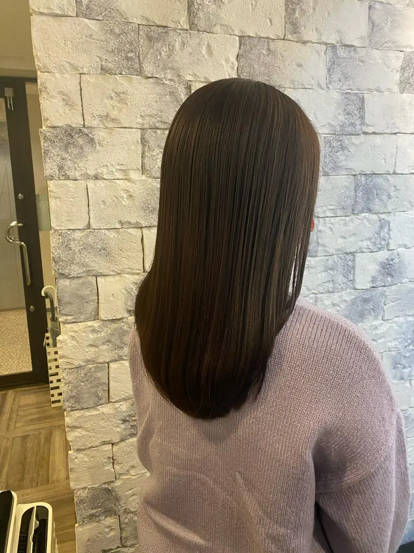 ロング カラー ヘアアレンジ グレージュ 髪質改善✨ 小田拓弥のヘアスタイル