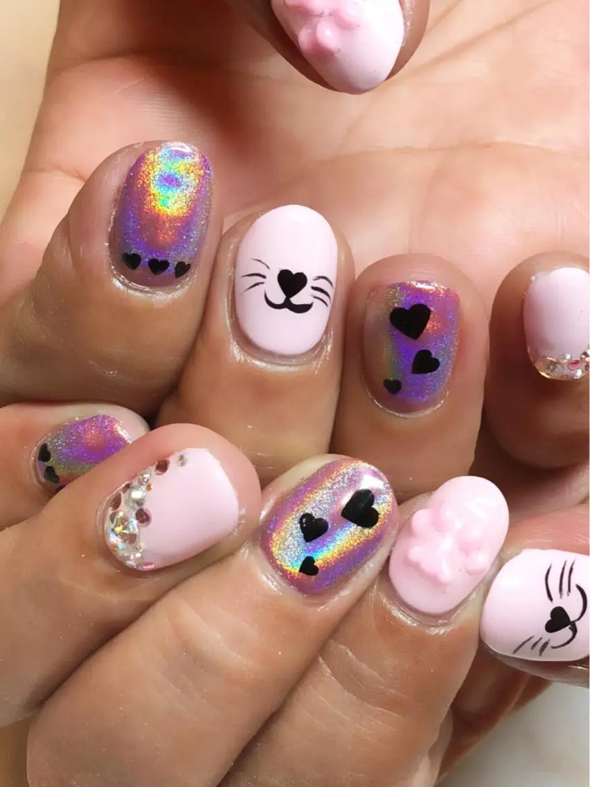 ネイル アートネイル クリアネイル ぷっくりネイル KIREIE NAILSのネイルデザイン