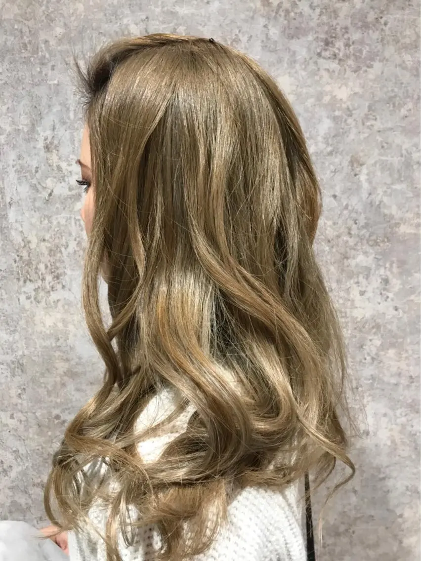 セミロング カラー ベージュカラー 🫟Blanco🫟 Color&Careのヘアスタイル
