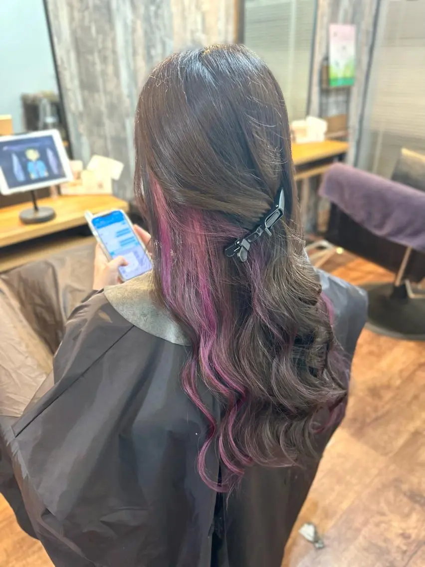 ロング カラー ピンクカラー Luzir⭐︎ GEN⭐︎のヘアスタイル