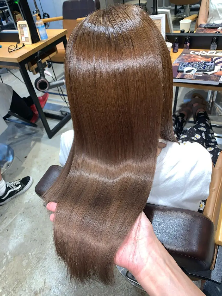 ロング 縮毛矯正/髪質改善 井上智秀のヘアスタイル