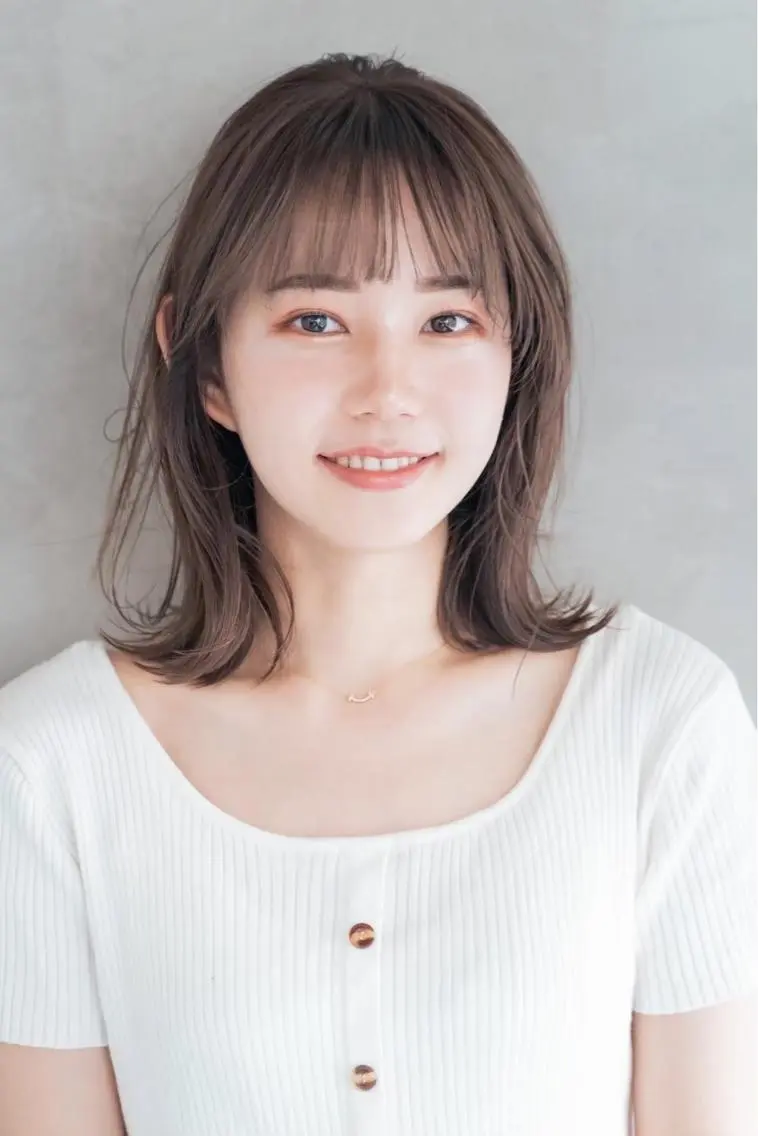 ミディアム カット ヘアカラー レイヤーカット🫧 /髪質改善✨TOWAのヘアスタイル