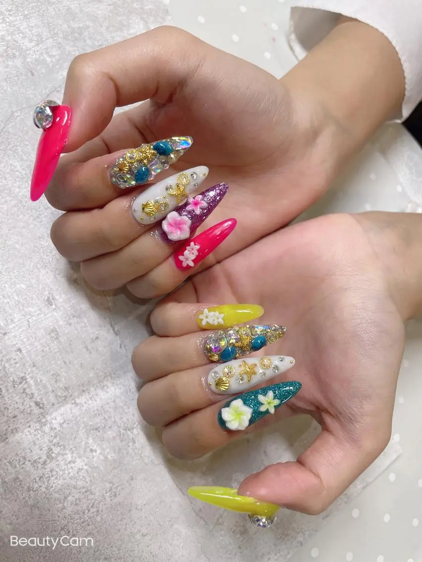 ロング ネイル ハンドネイル 《LB》ラブリエ Nail&eyeのマツエク・マツパデザイン