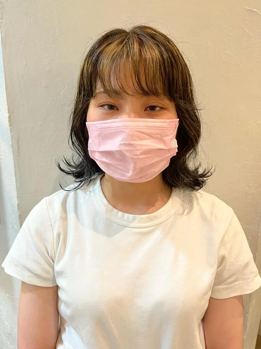 ミディアム カラー パーマ ヘアアレンジ メンズ メンズブリーチ メンズハイライト メンズインナーカラー メンズ就活ヘア ブリーチ nishi fuyumiのその他イメージ