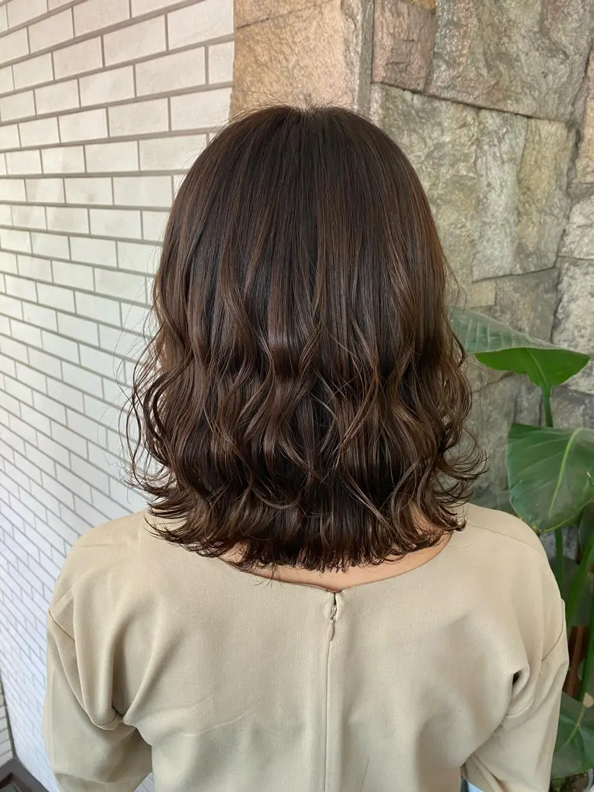 ミディアム カラー ベージュカラー カット ヘアカラー トリートメント 萩原 凌✄のヘアスタイル