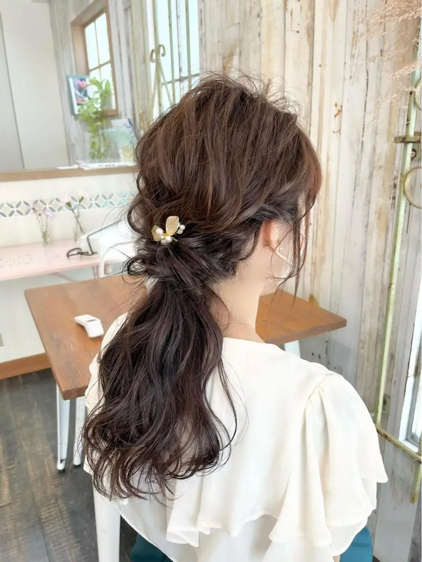 ヘアアレンジ ヘアセット 髪質改善☆ 縮毛矯正miyuのヘアスタイル