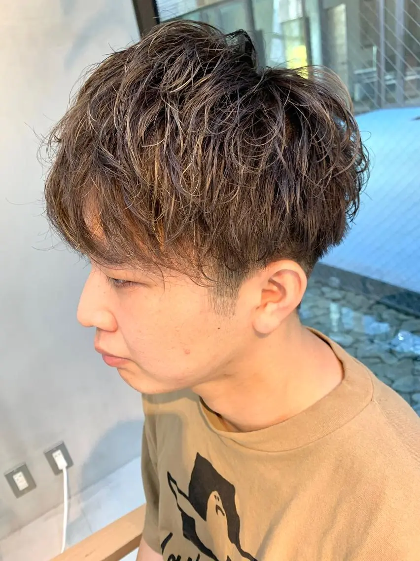 ショート パーマ メンズ 似合わせショート×透 明感/やじまたかしのヘアスタイル