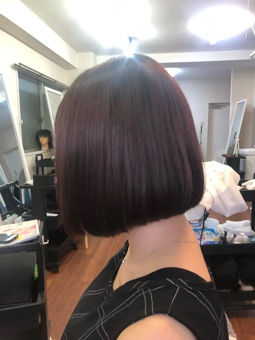 ショート ボブ 荻島 尭のヘアスタイル