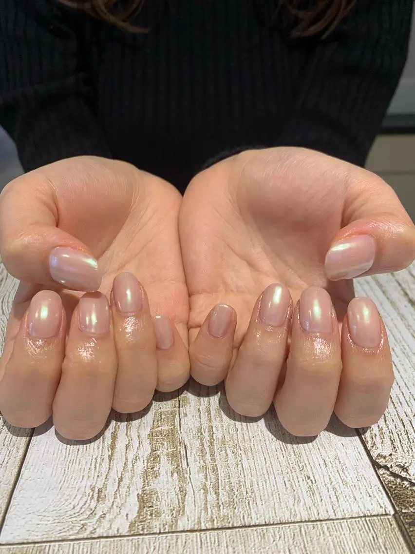 ネイル オーロラネイル ミラーネイル Imyme mine Rioのネイルデザイン