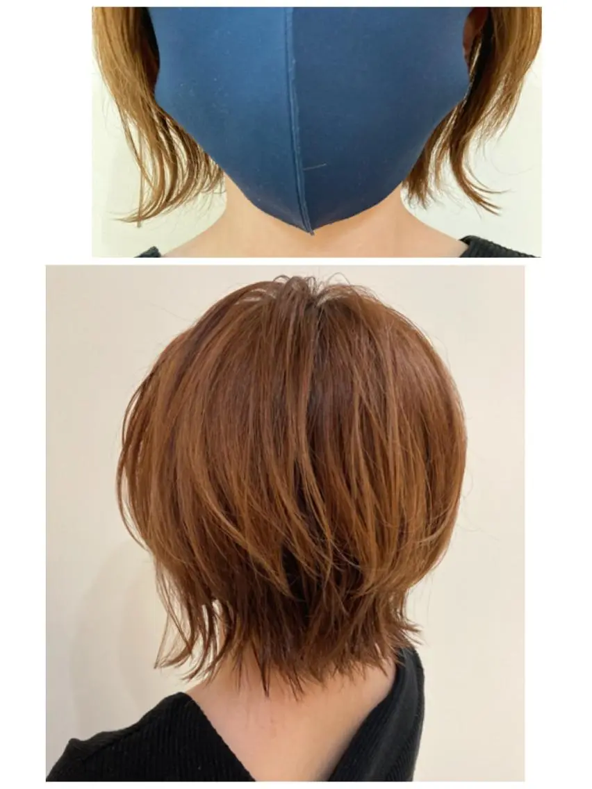 ショート レイヤーカット 品田 真里のヘアスタイル