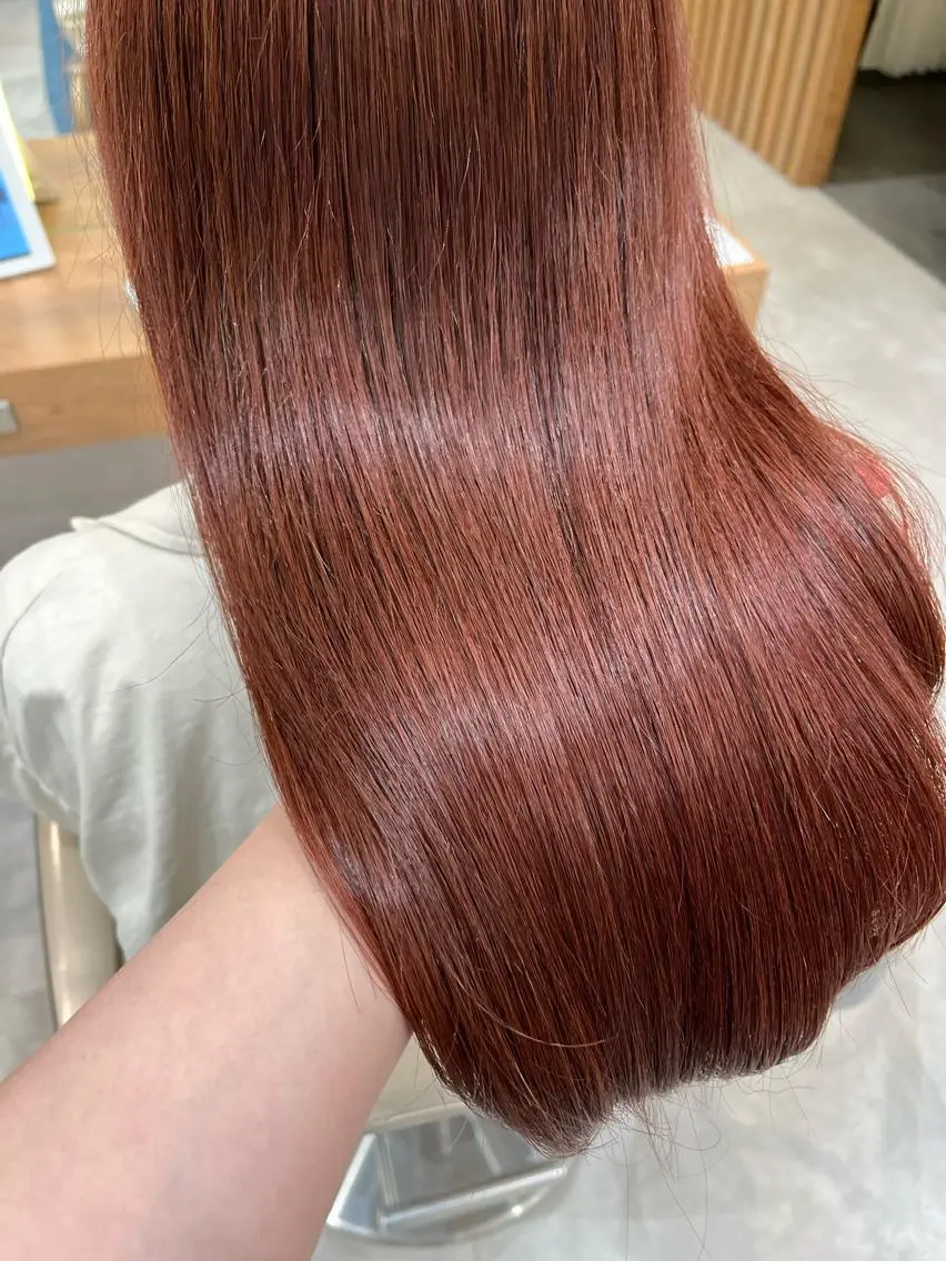 ロング カット ヘアカラー トリートメント ヘッドスパ 近 紗理奈のヘアスタイル