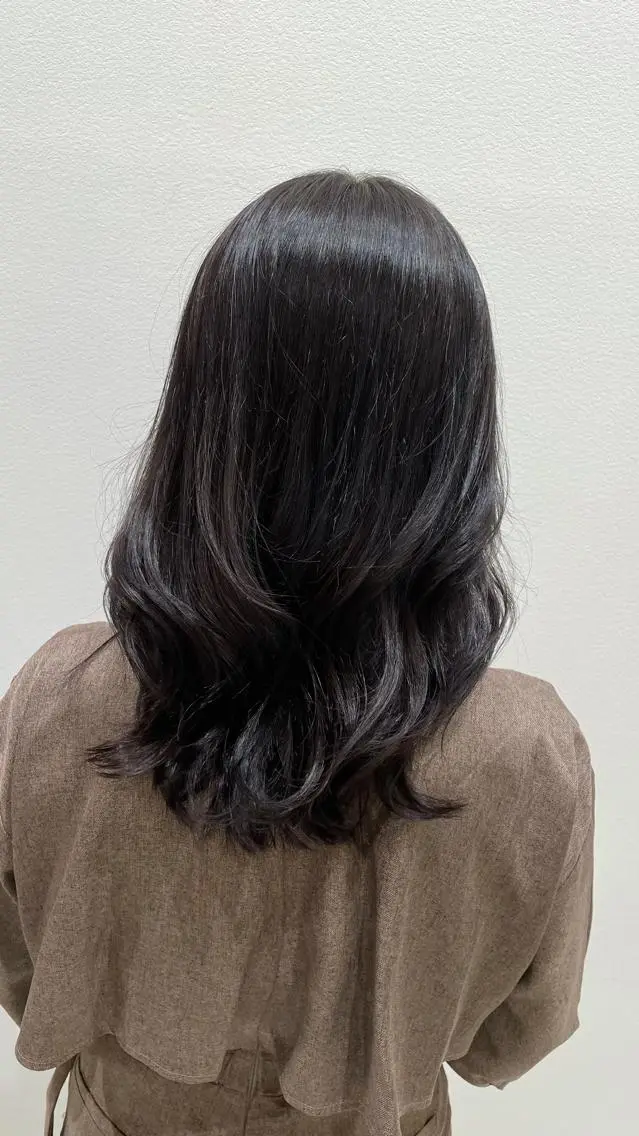 セミロング パーマモデル募集🌈 森脇帆南のヘアスタイル