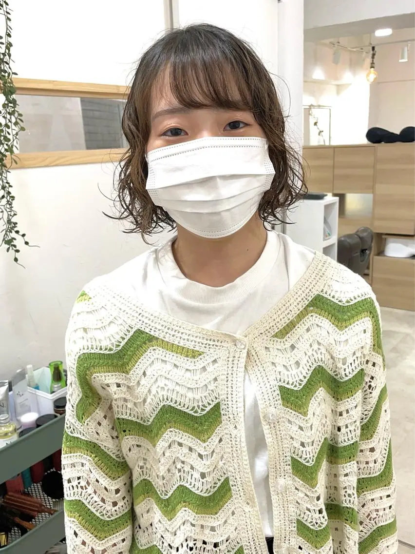 ショート カラー パーマ 髪質改善 縮毛矯正/ レイヤー/銀座/本木のヘアスタイル
