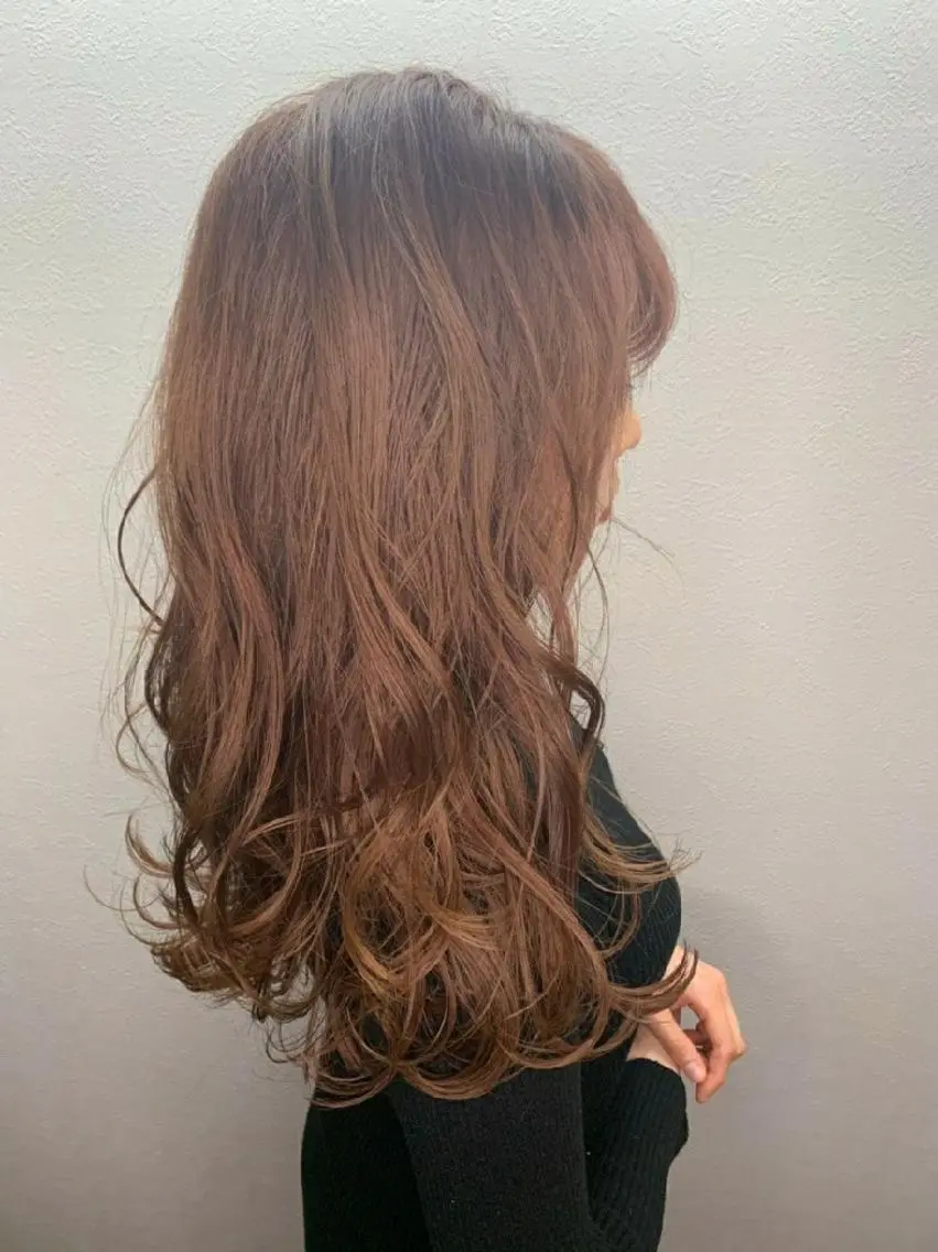 ロング カラー ブリーチ ピンクカラー Stirmaison RYUSEIのヘアスタイル