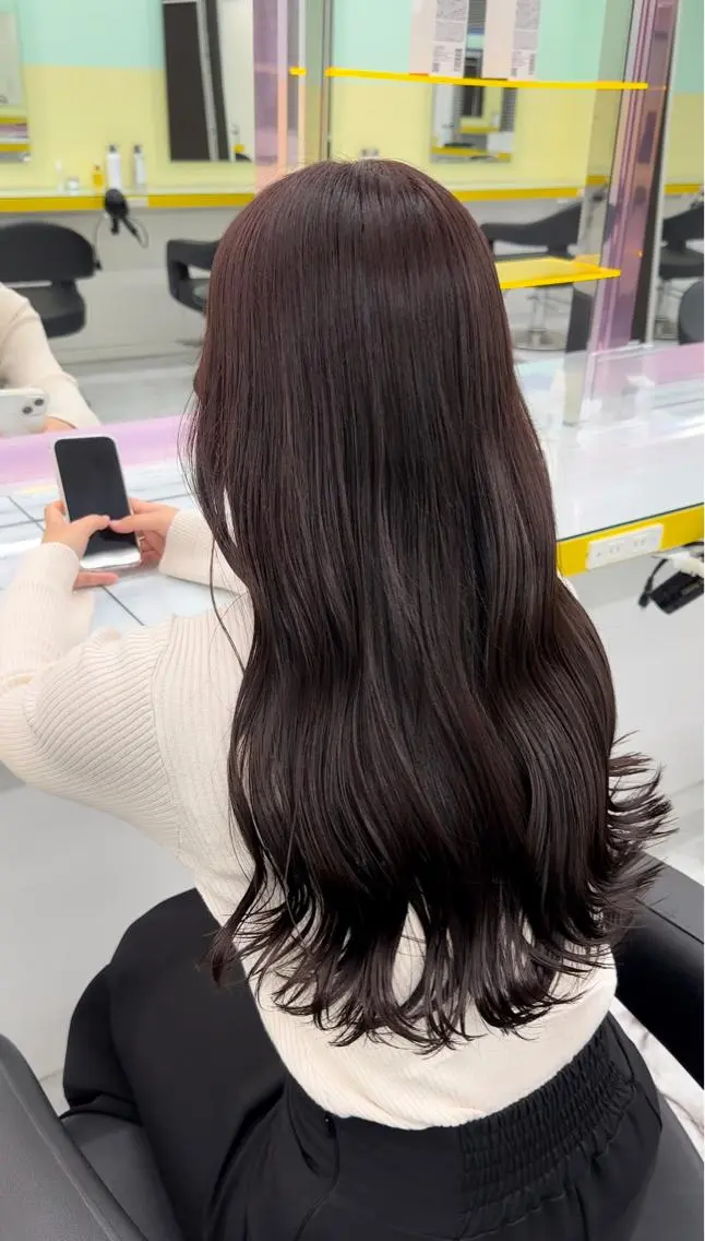 ロング 縮毛/ダブルカラー 🦋ベージュヘア🦋のヘアスタイル