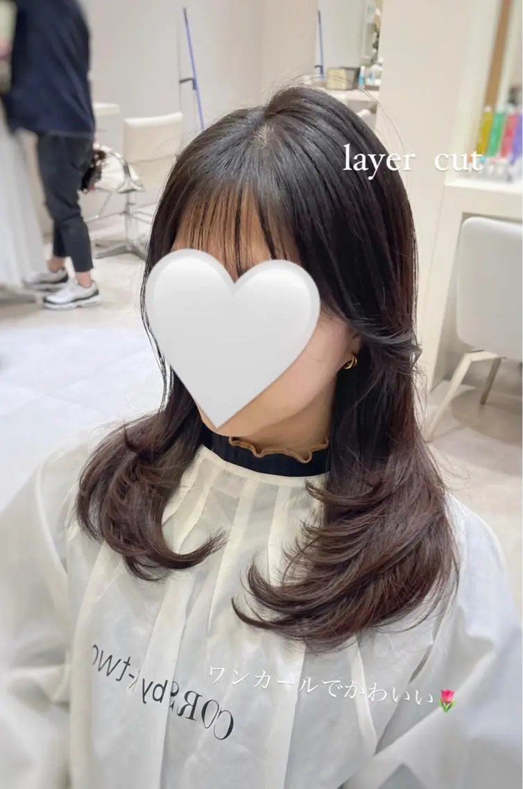 セミロング カラー カット ヘアカラー トリートメント k-two top stylist 林原のヘアスタイル